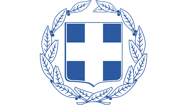 Wapen van Griekenland - in kleur op transparante achtergrond - 600 * 337 pixels 